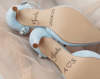 Custom Wedding Engraving Surname & Date on Outsole, Personalized Name and Date, Personalize Wedding Shoes, Add-on for orders only