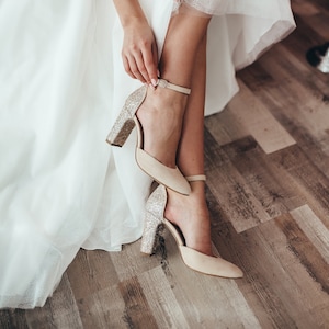 White suede block heels cheap