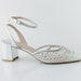 Silver Sequin Crystal Bow Mesh Stiletto Sandals – Bridal & Banquet Heels main image 0