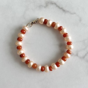 Jade & Pearl Bracelet, Natural Burmese Jadeite Button Beads and Freshwater Button Pearls Bracelet with 14K Gold Filled Lobster Clasp