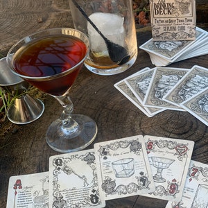 The Drinking Deck: I viaggi e i sorsi di Thomas Tippins, carte da gioco con ricette di cocktail