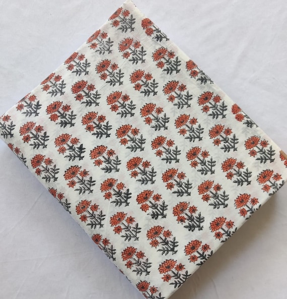 インド綿　　キルティング　布団　　ハンドブロックプリント　キルティング シビラ キルトケット・ハンドキルト・両面プリント・綿１００%・約