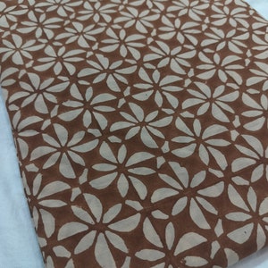 Beautiful Hand Block Printed Fabric, Cotton Fabric, Indian Fabric, fabric by yard, Block Printed Cotton womens clothing