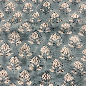 BEA//Heavy linen fabric designer Indian hand block print heavy fabric pillowcases thick linen upholstery block printing art table cover,