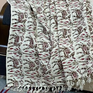 thumbnail image 2 of Black Mudcloth Style Throw Blanket – Handwoven Boho Cotton Sofa Decor (72x50 Inches) 2 of 4