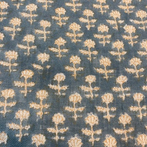 BUTTERFLY || Hand Block Printed Linen Fabric , Home Decor Best Linen Fabric for decor, pillows ,upholstery, curtain Fabric , Chair Fabric