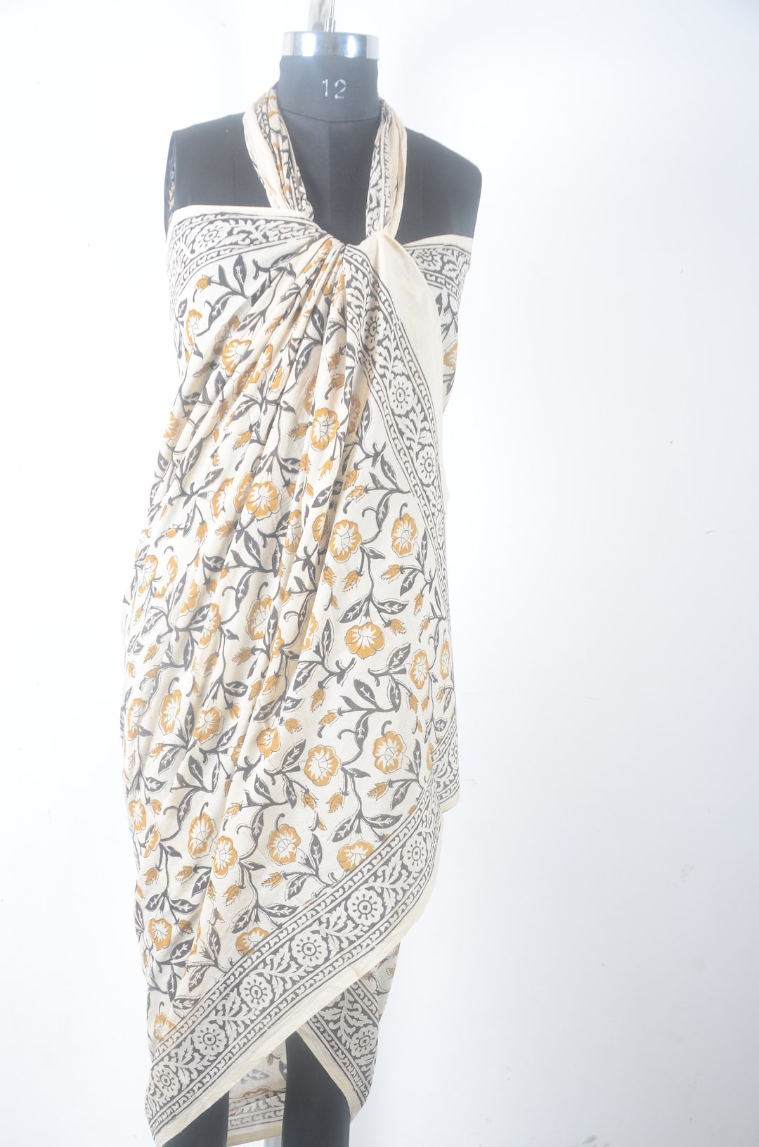 Unisex Printed Cotton Sarong main image 1