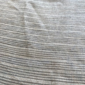 Striped Heavy Weight Linen fabric by the yard Natural Block Print MULTISTRIPE. Linen fabric for decor pillows,upholstery, curtain