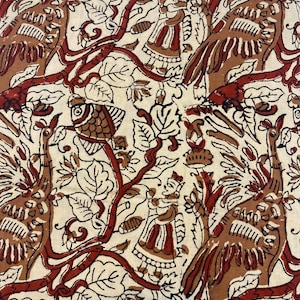 Beautiful Hand Block Printed Fabric, Cotton Fabric, Indian Fabric, fabric by yard, Block Printed Cotton womens clothing