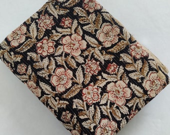 Indian Block Print, indian cotton, Hand stamped printing, by the yard, Indian Fabric, Peace Block Print Fabric, sewing and quilting fabric