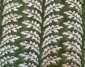 Block Print Fabric, Floral Print Linen, By the yards, Pillow Cover Fabric, For Table Cloth, Hand Woven Thick Linen Fabric For Upholstery
