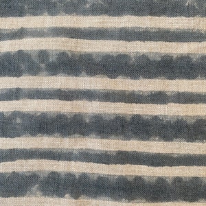 Striped Heavy Weight Linen fabric by the yard Natural Block Print MULTISTRIPE. Linen fabric for decor pillows,upholstery, curtain