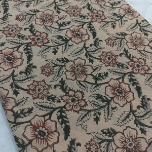 Beautiful Hand Block Printed Fabric, Cotton Fabric, Indian Fabric, fabric by yard, Block Printed Cotton womens clothing