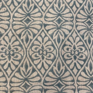 WALLER || Indian Hand Block Print Fabric, Indian Linen Fabric, Block Print Fabric, Designer Floral Printing Fabric, Upholstery fabric,Pillow