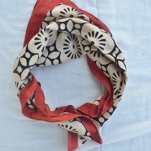 Indian Handmade Hand Block Print Natural Casual Dinner Wedding Vintage Napkin, Throw, Face Neck Wrap, Bandana Scarf