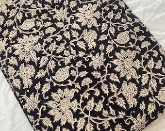 Door Yards Hand Block Print Fabric, Indiase katoenen stof, bedrukte katoenen stof, katoenen bedrukte stof, bedrukte stof, block print stof