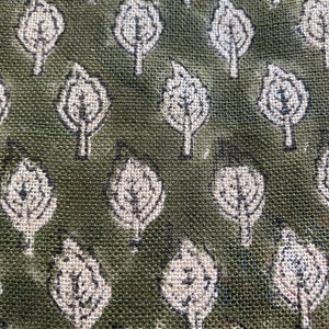 Indian Hand Block Print Fabric, Indian Linen Fabric, Block Print Fabric, Designer Floral Printing Fabric, Upholstery fabric,