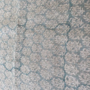 BICHIYA //Tela india con estampado de bloques a mano, tela de lino india, tela con estampado de bloques, tela con estampado floral de diseñador, tela de tapicería, tela para almohadas