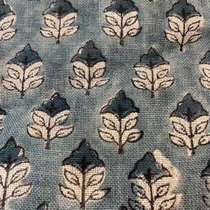 AMBER// Hand Block Printed Linen Fabric , Home Decor Best Linen Fabric for decor, pillows ,upholstery, curtain Fabric , Chair Fabric Use