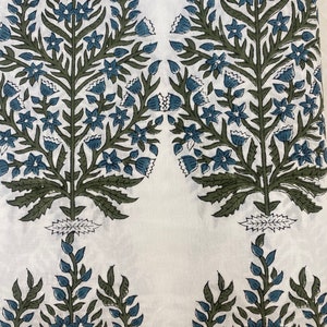 floral print cotton fabric block print fabric dress Vegetable dyed Indian fabric robe fabric by yard womens clothing Sewing Fabric,