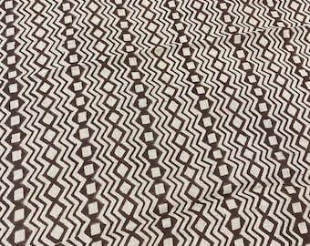 58" inch Handblok bedrukte linnen stof, Home Decor Beste linnen stof voor decor, kussens, bekleding, gordijnstof, stoelstof