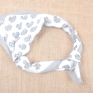 Tess 100% Cotton Bandana for women, Bohemian Style Cotton Neck Scarf, Boho Soft Cotton Bandana, Cotton Neckerchief, Cotton Square Scarf gift