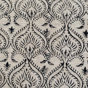 Heavy linen fabric designer Indian hand block print heavy fabric pillowcases thick linen upholstery block printing art table cover,Curtains