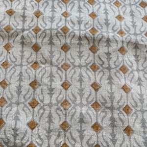 AURORA// Indian Hand Block Print Fabric, Indian Linen Fabric, Block Print Fabric, Designer Floral Printing Fabric, Upholstery fabric,