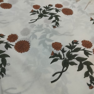 Beautiful Hand Block Printed Fabric, Cotton Fabric, Indian Fabric, fabric by yard, Block Printed Cotton womens clothing
