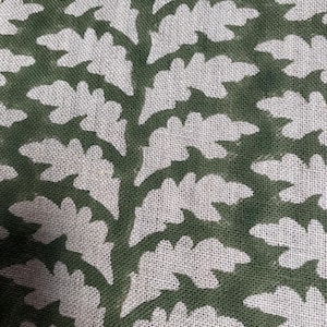 JHADDI//Block print stof, bloemenprint linnen, op maat gesneden, kussensloop stof, voor tafelkleed, handgeweven dikke linnen stof bekleding