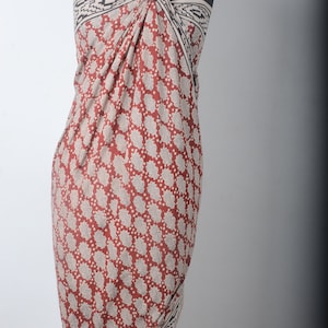 Hand Block Print Scarves Indian Cotton Sarong Decorative Handmade Cotton Beach Pareo, Printed Sarong Size, Length  73&quot;  Width  44&quot;