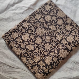 Indian Block Print, indian cotton, Hand stamped printing, by the yard, Indian Fabric, Peace Block Print Fabric, sewing and quilting fabric