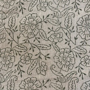 AGIRR // Tela de impresión de bloque de mano india, tela de lino indio, tela de impresión de bloque, tela de impresión floral de diseñador, tela de tapicería, almohada