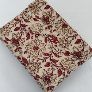Indian Block Print, indian cotton, Hand stamped printing, by the yard, Indian Fabric, Peace Block Print Fabric, sewing and quilting fabric