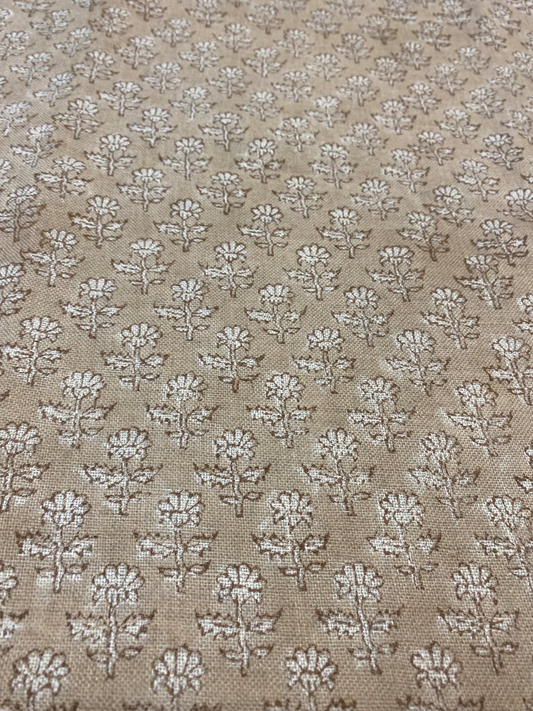 58 Inches Hand Block Printed Linen Fabric Home Decor Etsy