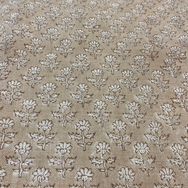 58" inches Hand Block Printed Linen Fabric , Home Decor Best Linen Fabric for decor, pillows ,upholstery, curtain Fabric , Chair Fabric use