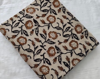 Indian  Block Print, indian cotton, Hand stamped printing, by the yard, Indian Fabric, Peace Block Print Fabric, sewing and quilting fabric