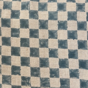 THASSA // Tela de impresión de bloque de mano india, tela de lino indio, tela de impresión de bloque, tela de impresión floral de diseñador, tela de tapicería, almohada