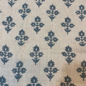 KEYY||  Hand Block Printed Linen Fabric , Home Decor Best Linen Fabric for decor, pillows ,upholstery, curtain Fabric , Chair Fabric USE