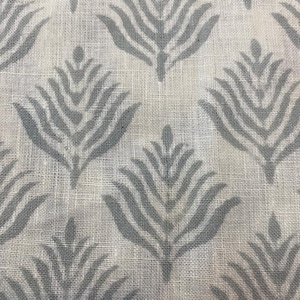 Flower Heavy linen fabric designer Indian hand block print heavy fabric pillowcases thick linen upholstery block printing art table