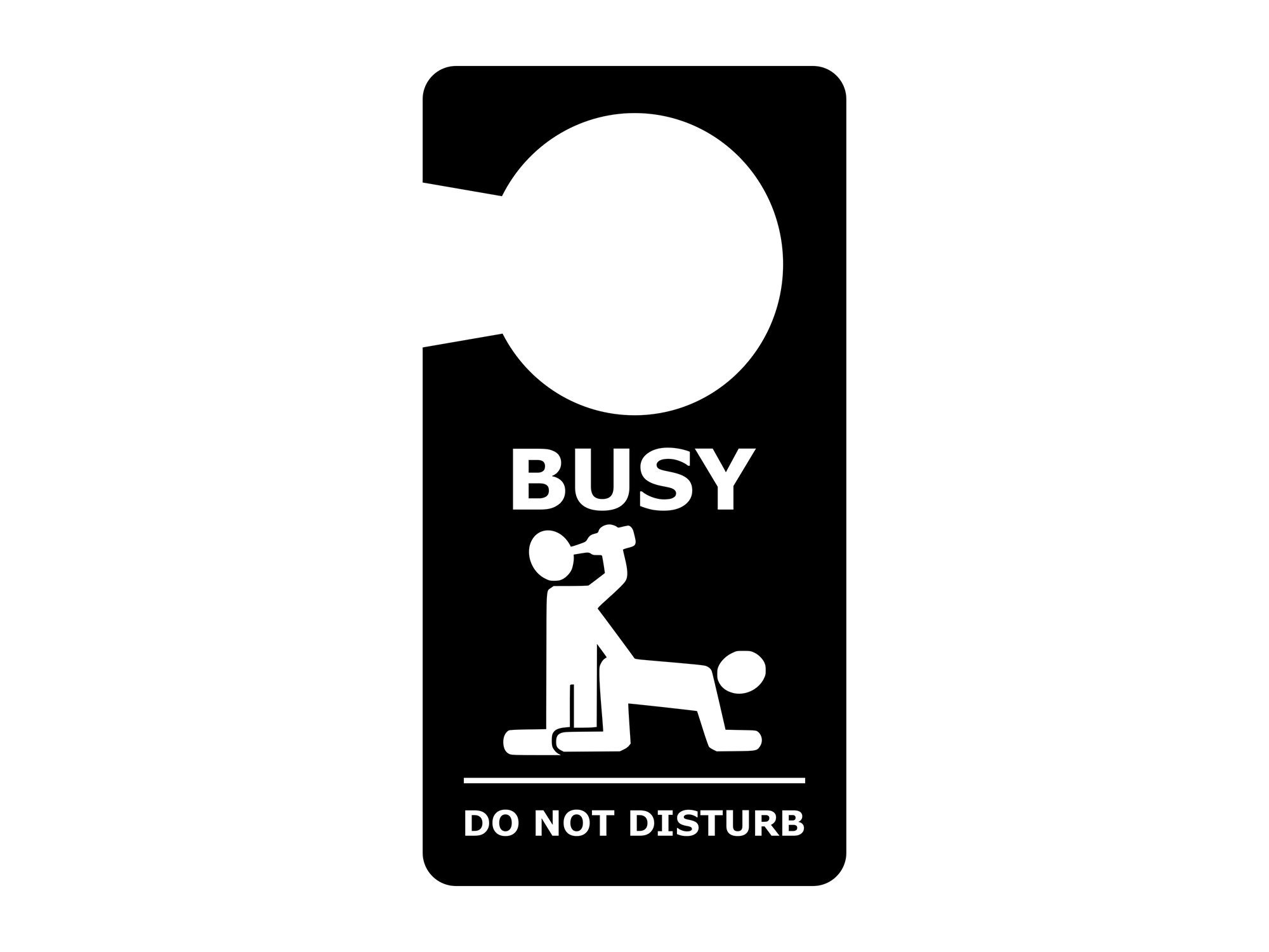 Black And White Novelty Rude Gift Do Not Disturb Door Sign Etsy