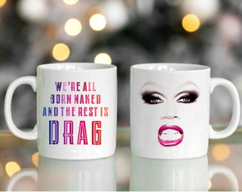 LookHUMAN Drag Queens Give Me Life White 15 Ounce Ceramic Coffee Mug LookHUMAN Drag Queens Give Me Life White 15 Ounce Ceramic Coffee Mug