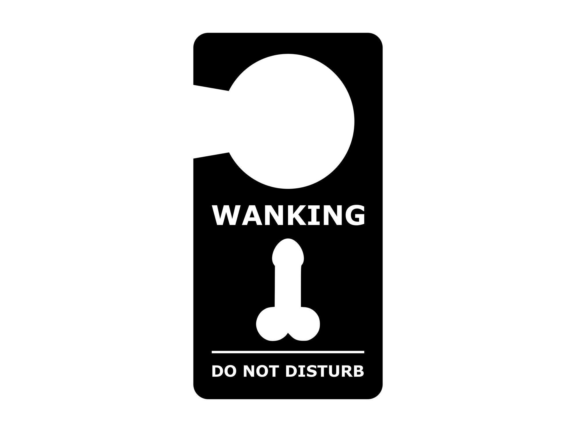 Black and White Novelty Rude Gift Do Not Disturb Door Sign Etsy