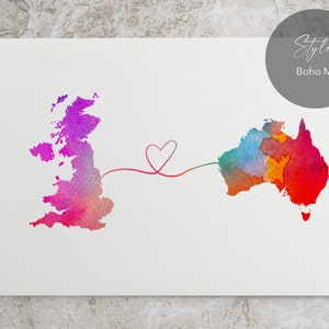 UK to Australia, England to Australia, Australia Map, Australia Memory ...