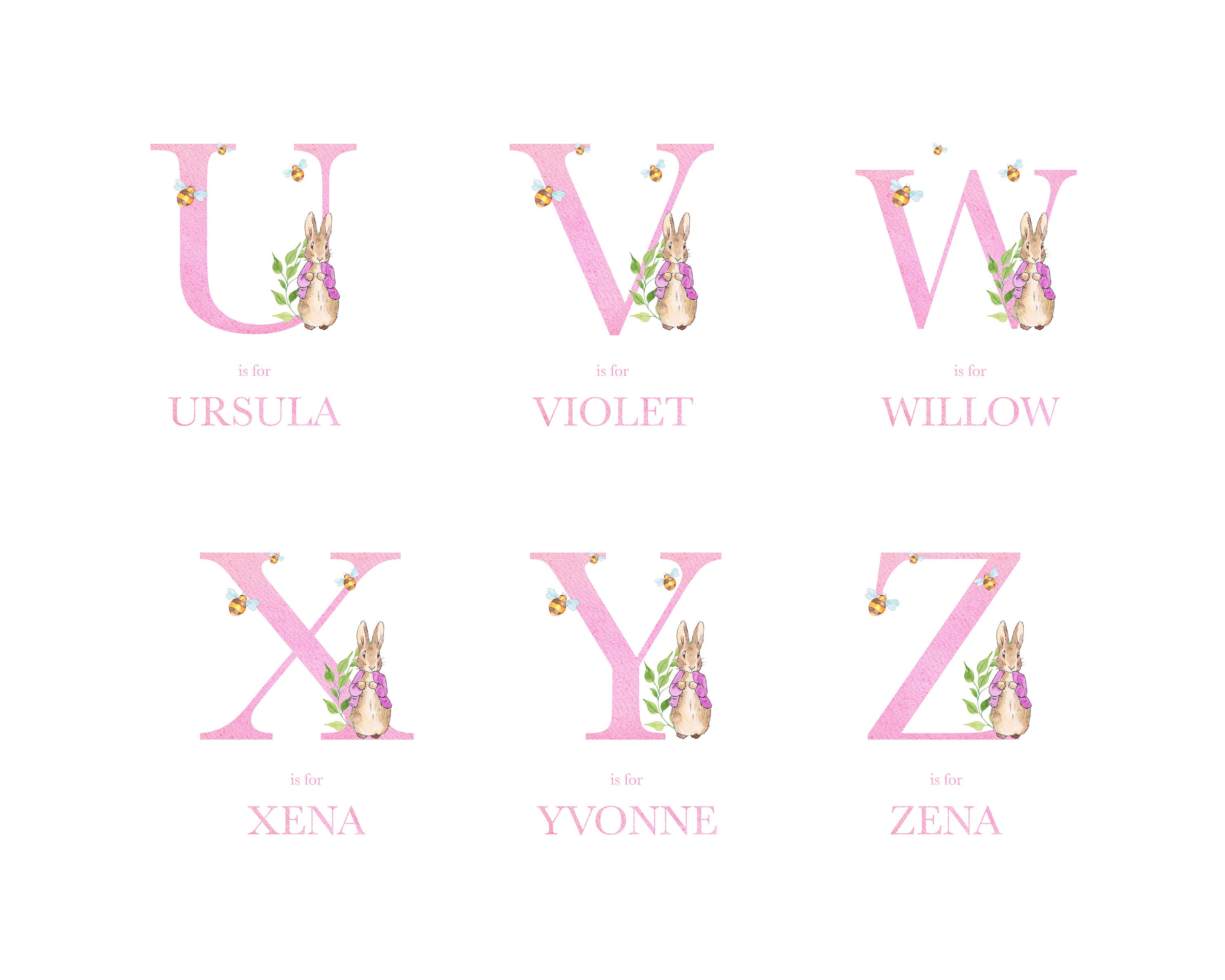 Peter Rabbit Nursery Print Beatrix Potter Print Custom Name - Etsy UK