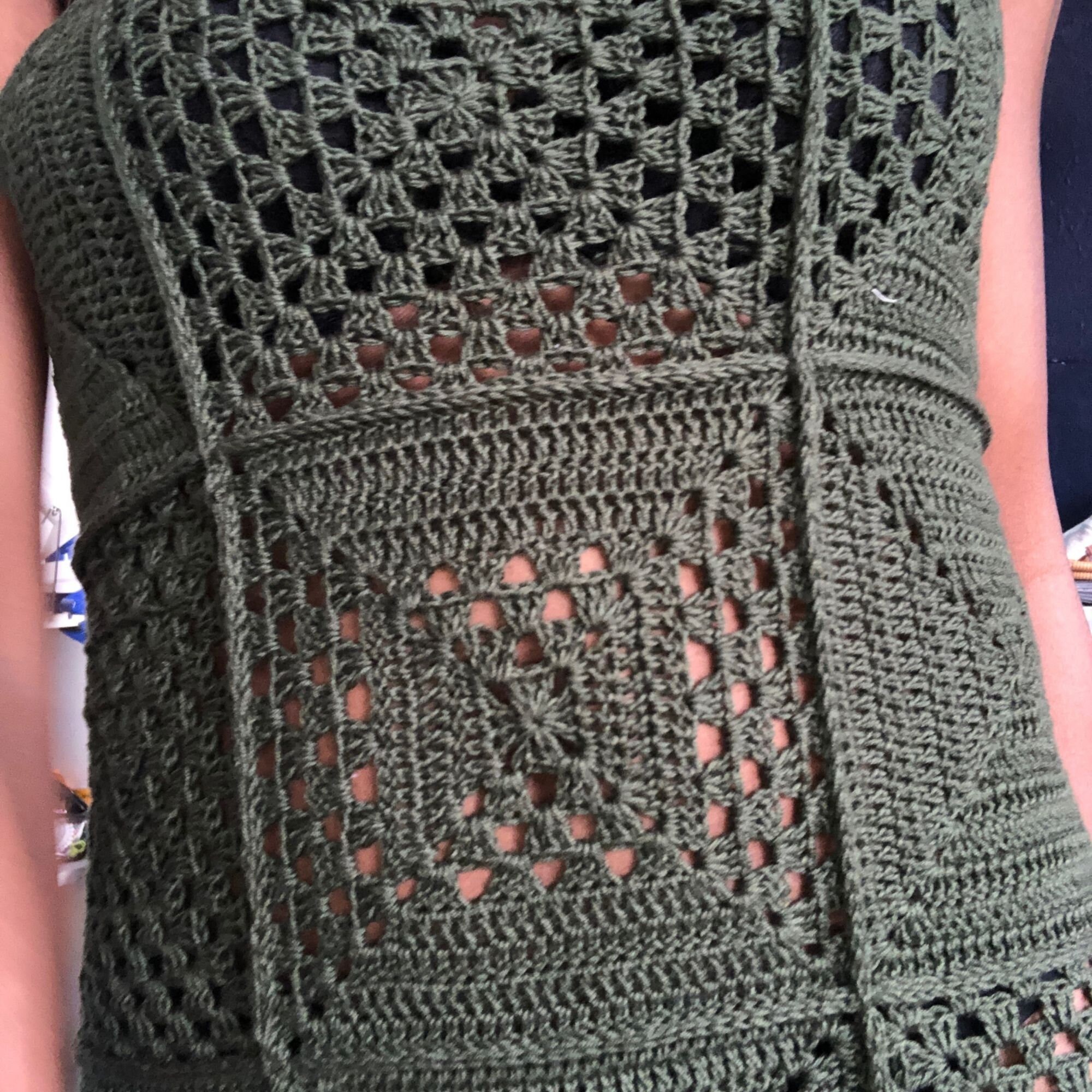 Granny Square Maxi Dress Crochet Pattern Easy Crochet Dress Etsy UK