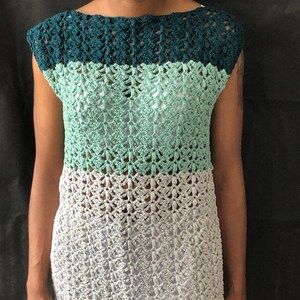 Split Decision Tunic, Crochet Tunic Pattern, Crochet Top Pattern, Pdf Pattern, Digital Download ONLY, image 2