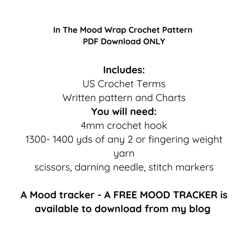 In the Mood Wrap Crochet Pattern, Pdf Pattern, Digital Download ONLY image 10