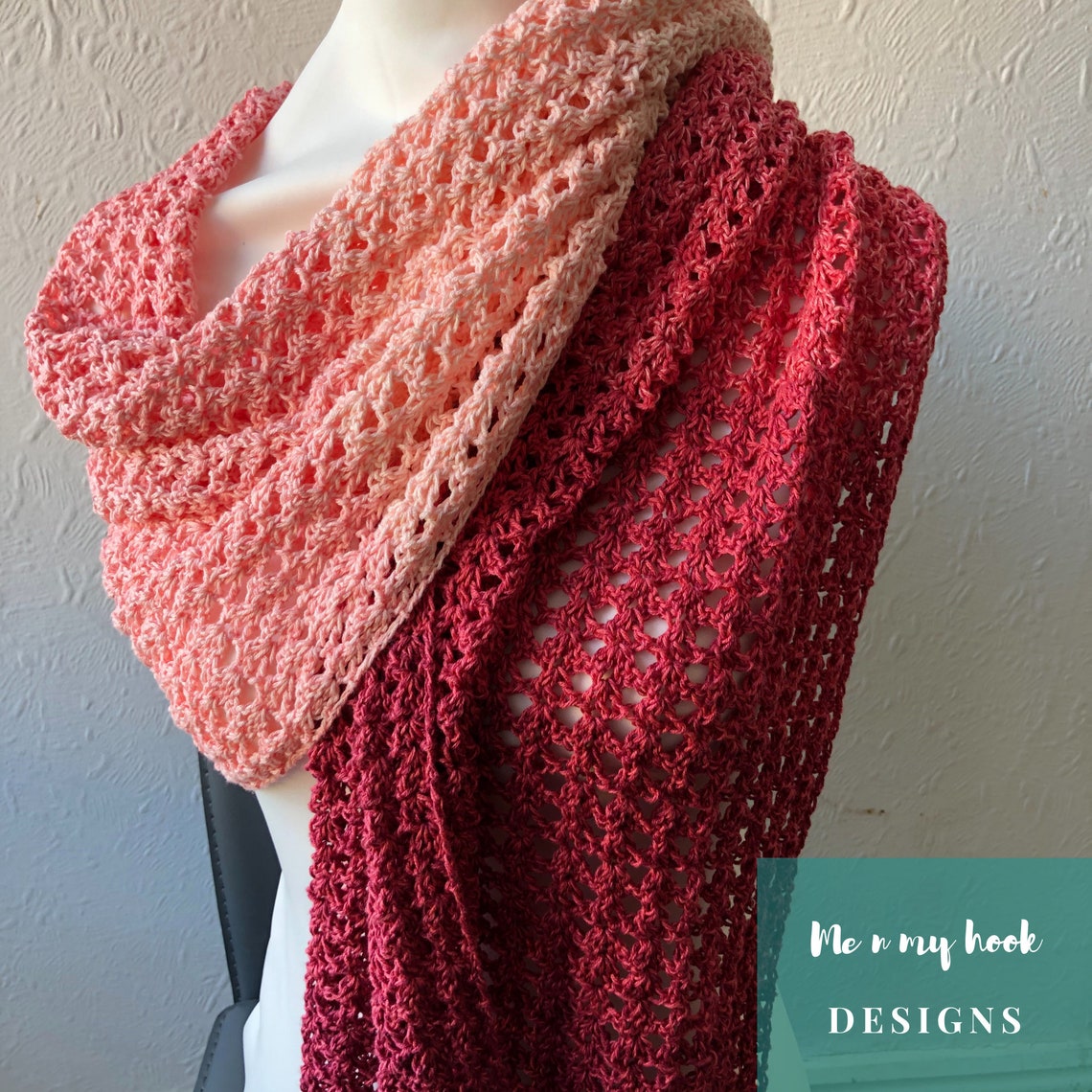Crochet Pattern Shanae Rectangle Shawl Pdf Pattern Digital - Etsy UK