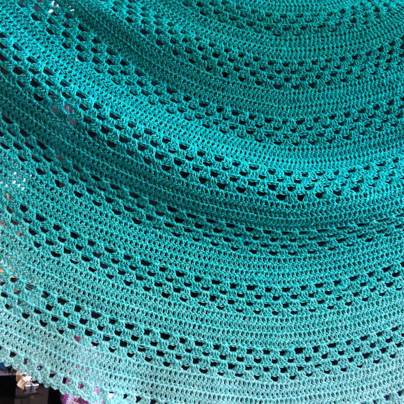 Granny Merge Semi Crochet Pattern, Beginner semi circle shawl pdf pattern digital download, easy crochet shawl image 9